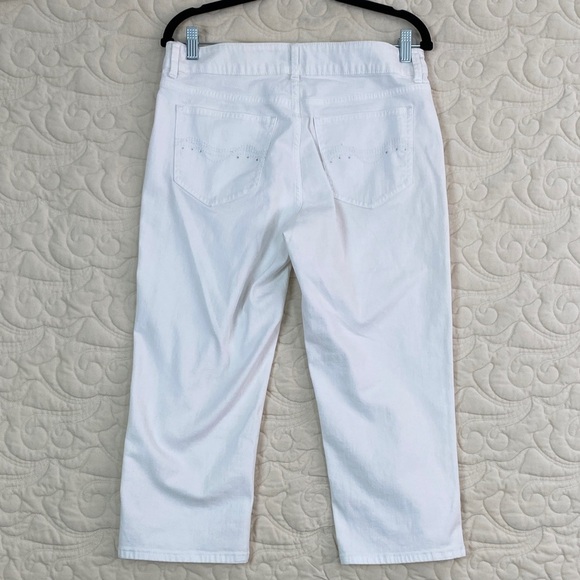 Riders by Lee White Capris Cotton Size 10 - Picture 2 of 10